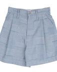 Naked & Famous Short - Dobby Patchwork - Bleu pâle