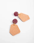 VEINAGE boucles d'oreilles Délima s serpent orange