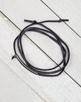 GANK - Bracelet 3 tours en suédine et stud acier inoxydable