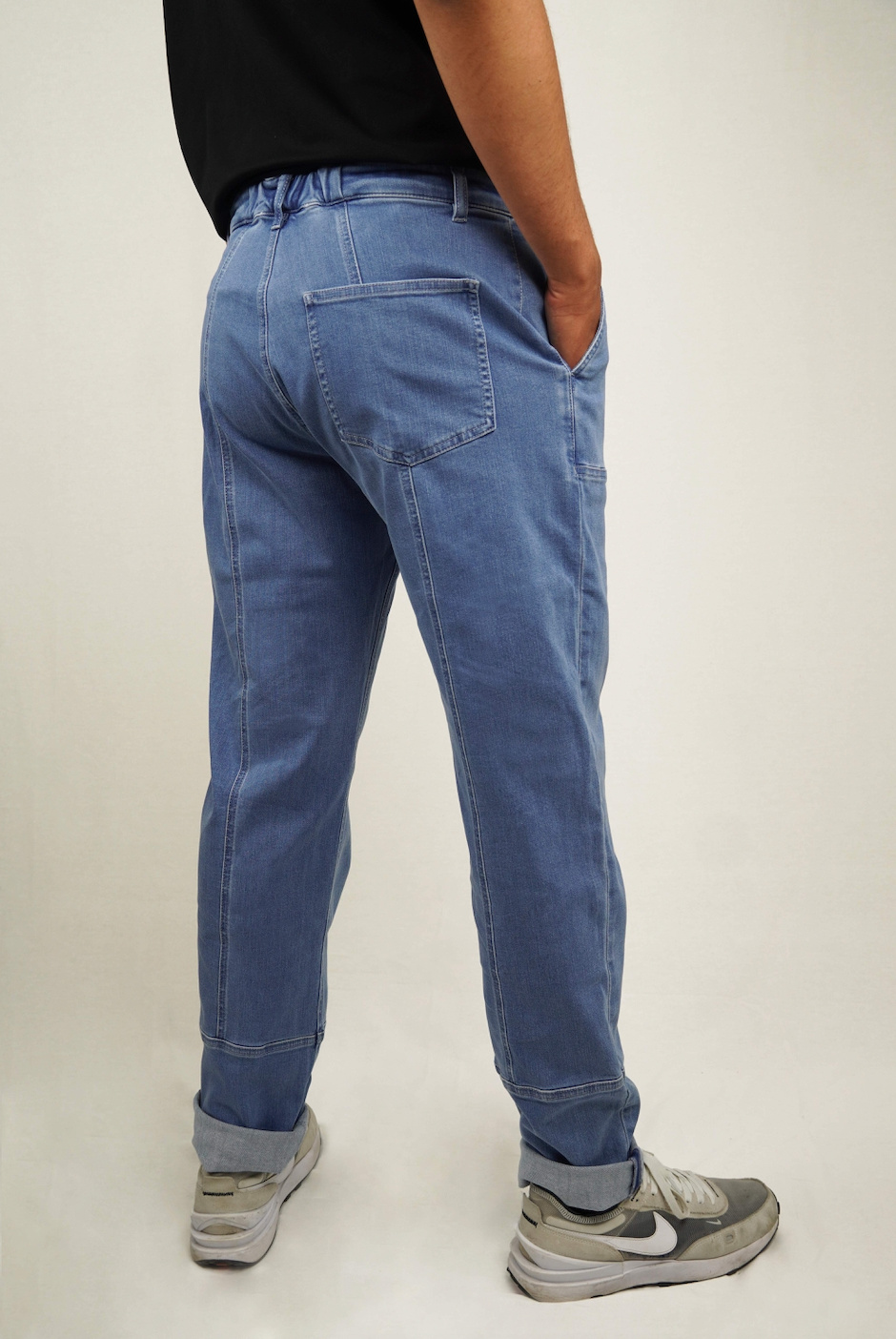ALYKS Pantalon en jeans