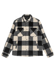 HOOKE Canadian Plaid Vest in Black and Cream