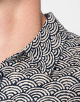 NAKED & FAMOUS - True Shirt Seigaiha Waves - Indigo