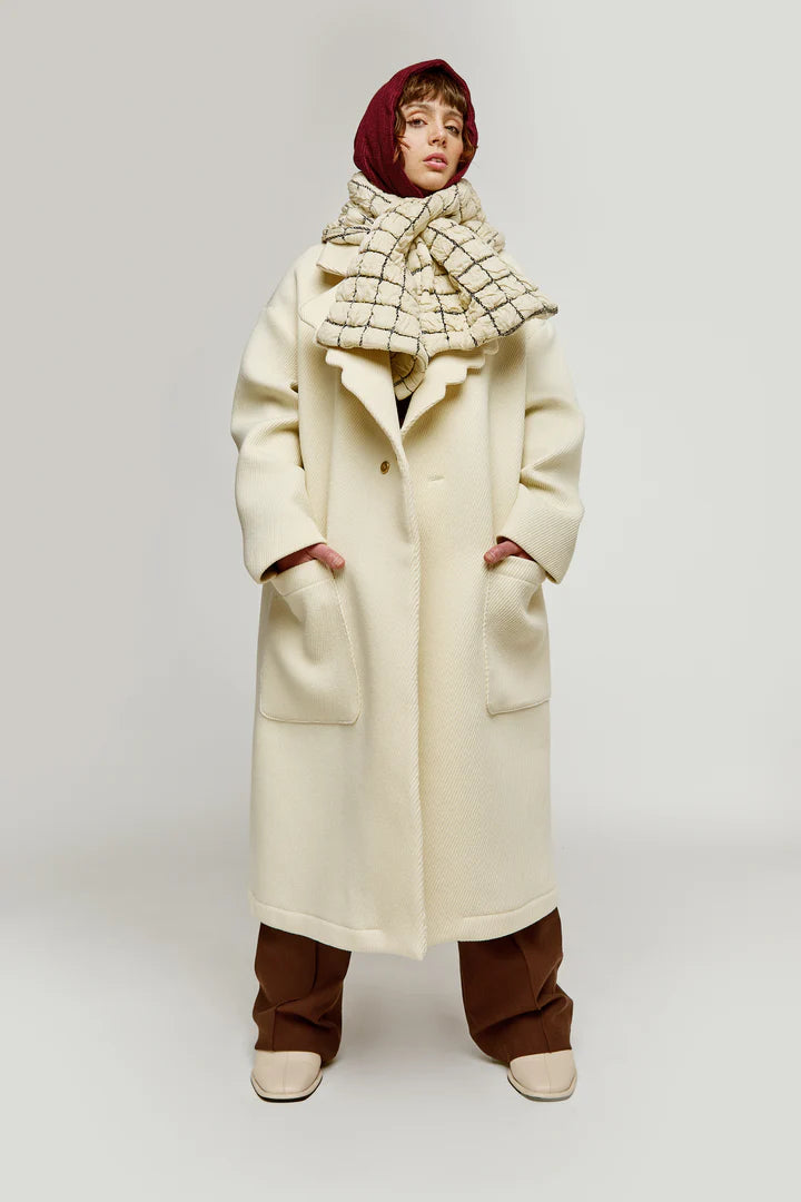 MARIGOLD Manteau long crème Ariane