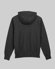 GANK Black Zip-Up Hoodie with White Embroidery