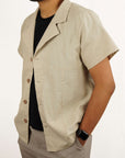 ALYKS Linen shirt in beige