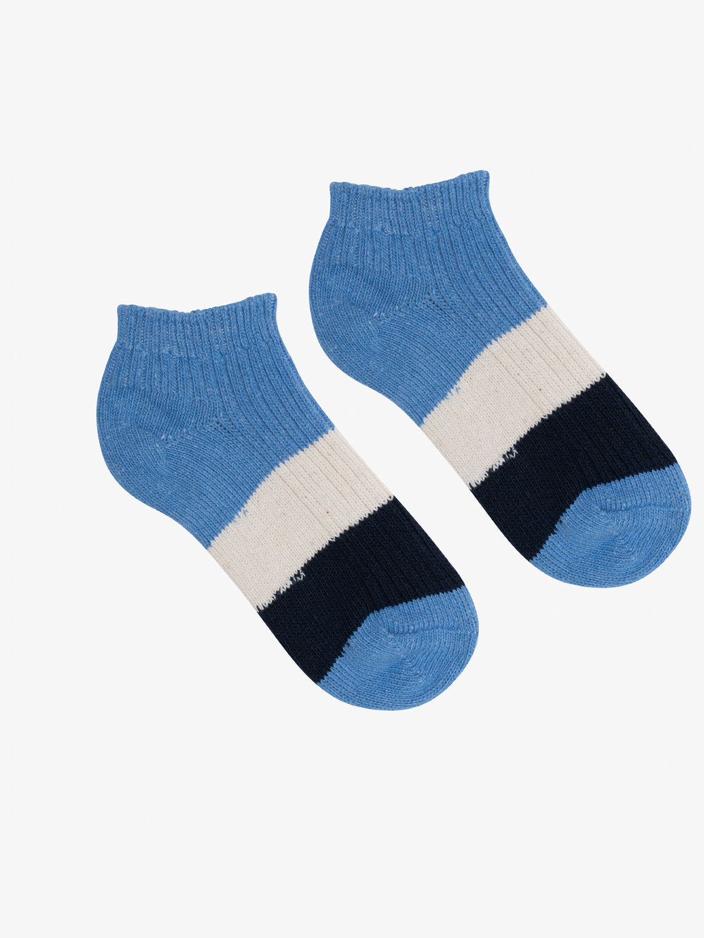 MILO & DEXTER Heritage Crop Sock bleu ciel et bleu marine