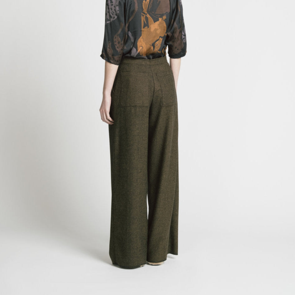 ALLISON WONDERLAND Memory pants herringbone
