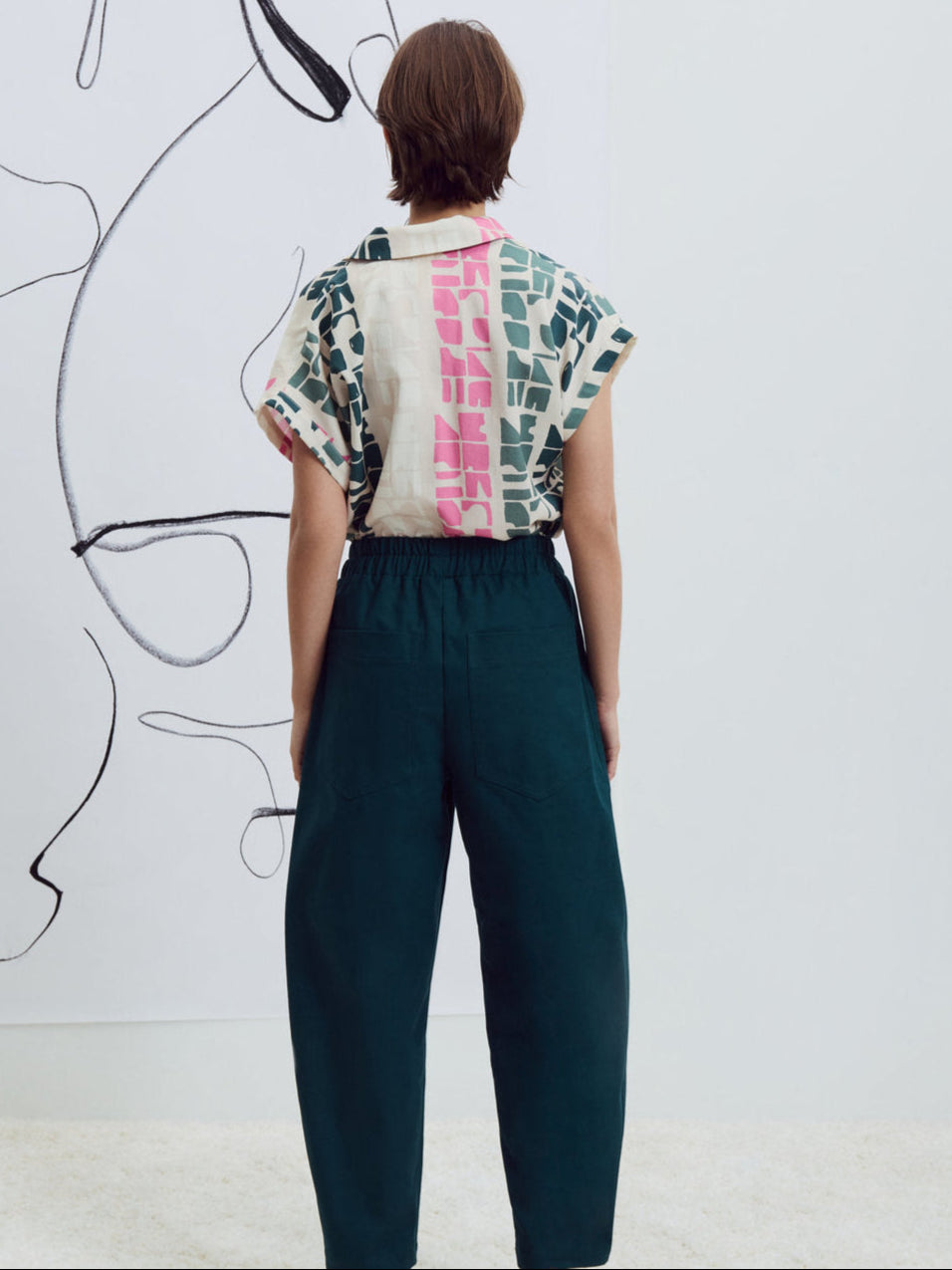 EVE GRAVEL Pantalon Harisha émeraude