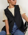 ALYKS Veste sans-manches en noir