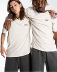 GANK T-shirt oatmeal brodé en noir