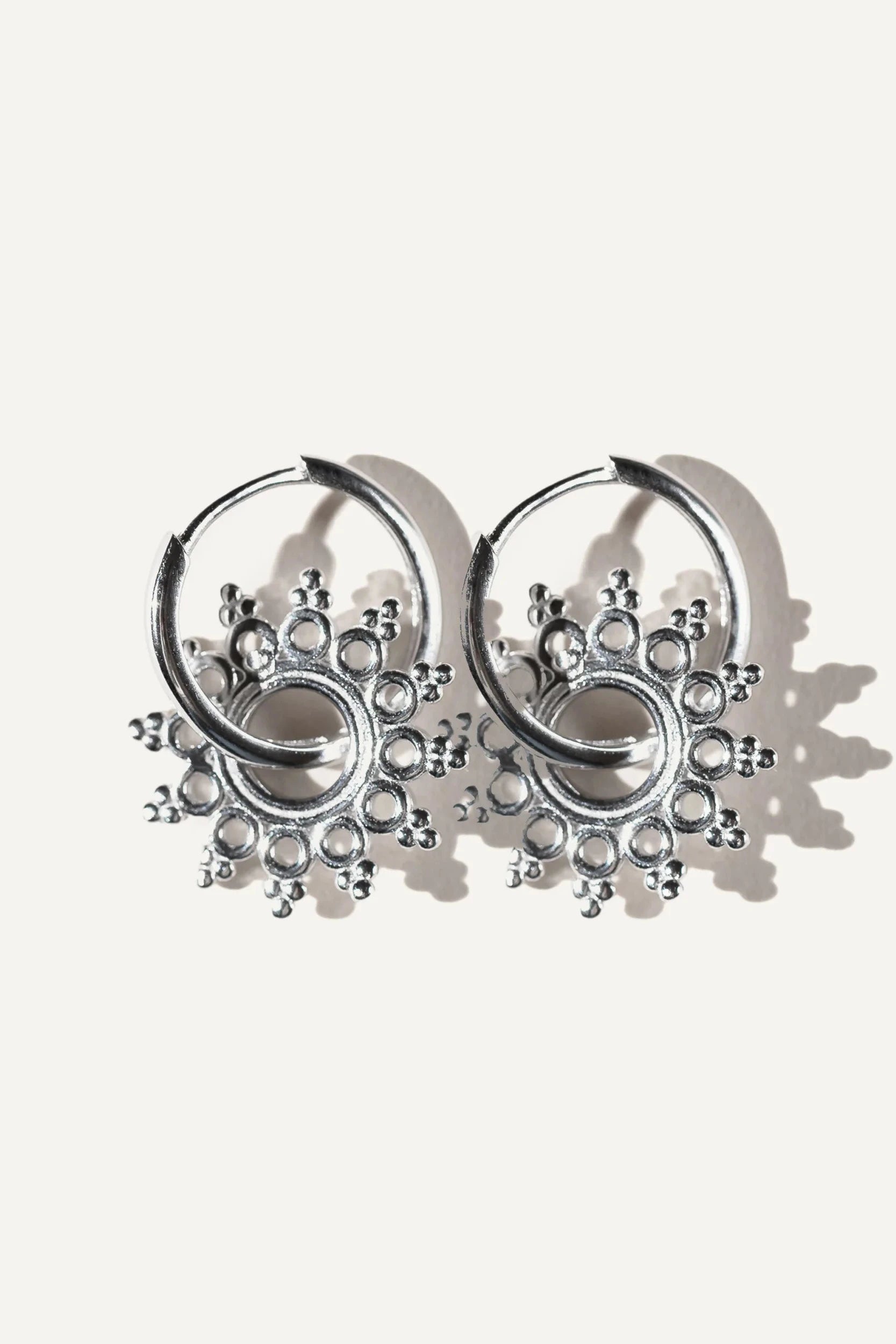 BOA boucles d'oreilles Vitri argent
