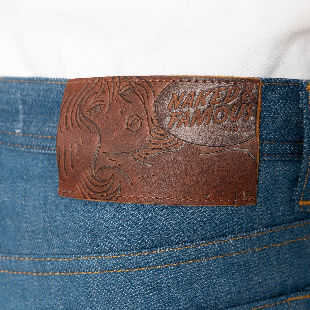 NAKED &amp; FAMOUS Ocean&#39;s edge selvedge jeans