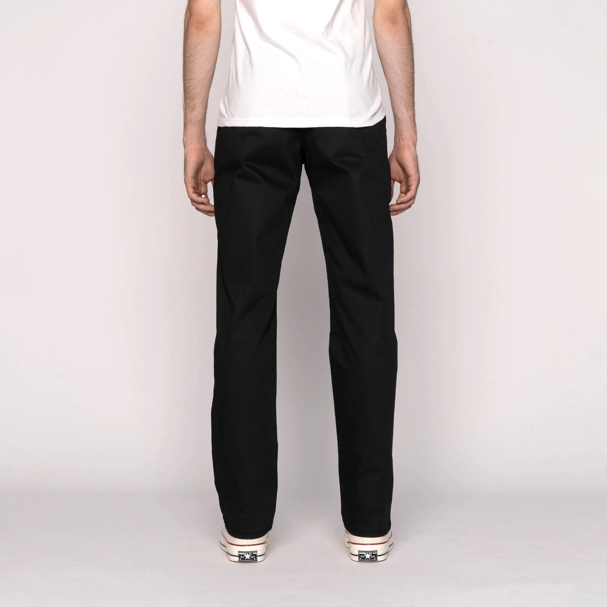 Naked &amp; Famous Straight Chino - Black Stretch Twill