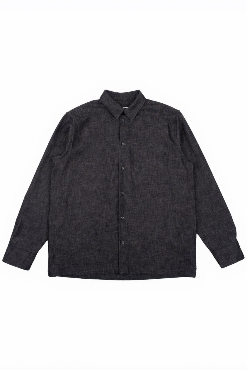 NAKED &amp; FAMOUS True Shirt - Black Lightweight Denim - Black