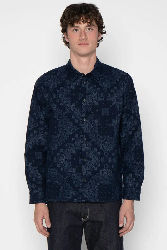 NAKED &amp; FAMOUS - Brushed Hankercheif - Indigo