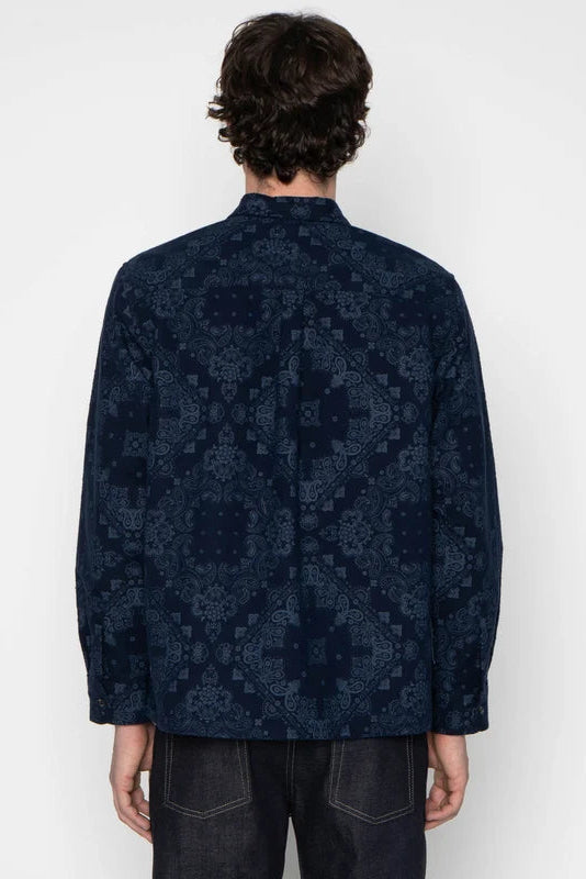 NAKED &amp; FAMOUS - Brushed Hankercheif - Indigo