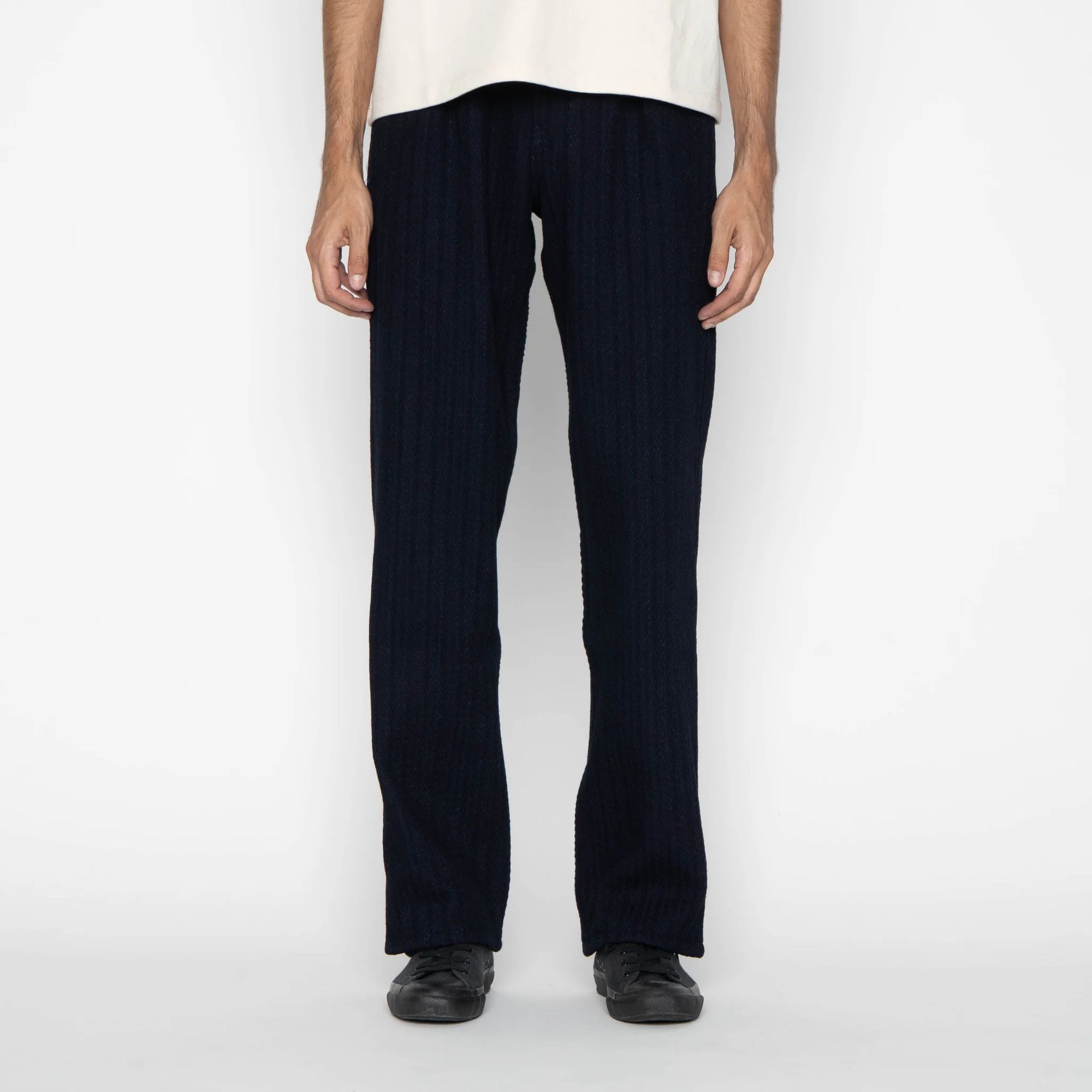 Naked &amp; Famous Jean Denim Pleated Trouser - Indigo Sugiaya