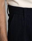 Naked & Famous Jean Denim Pleated Trouser - Indigo Sugiaya