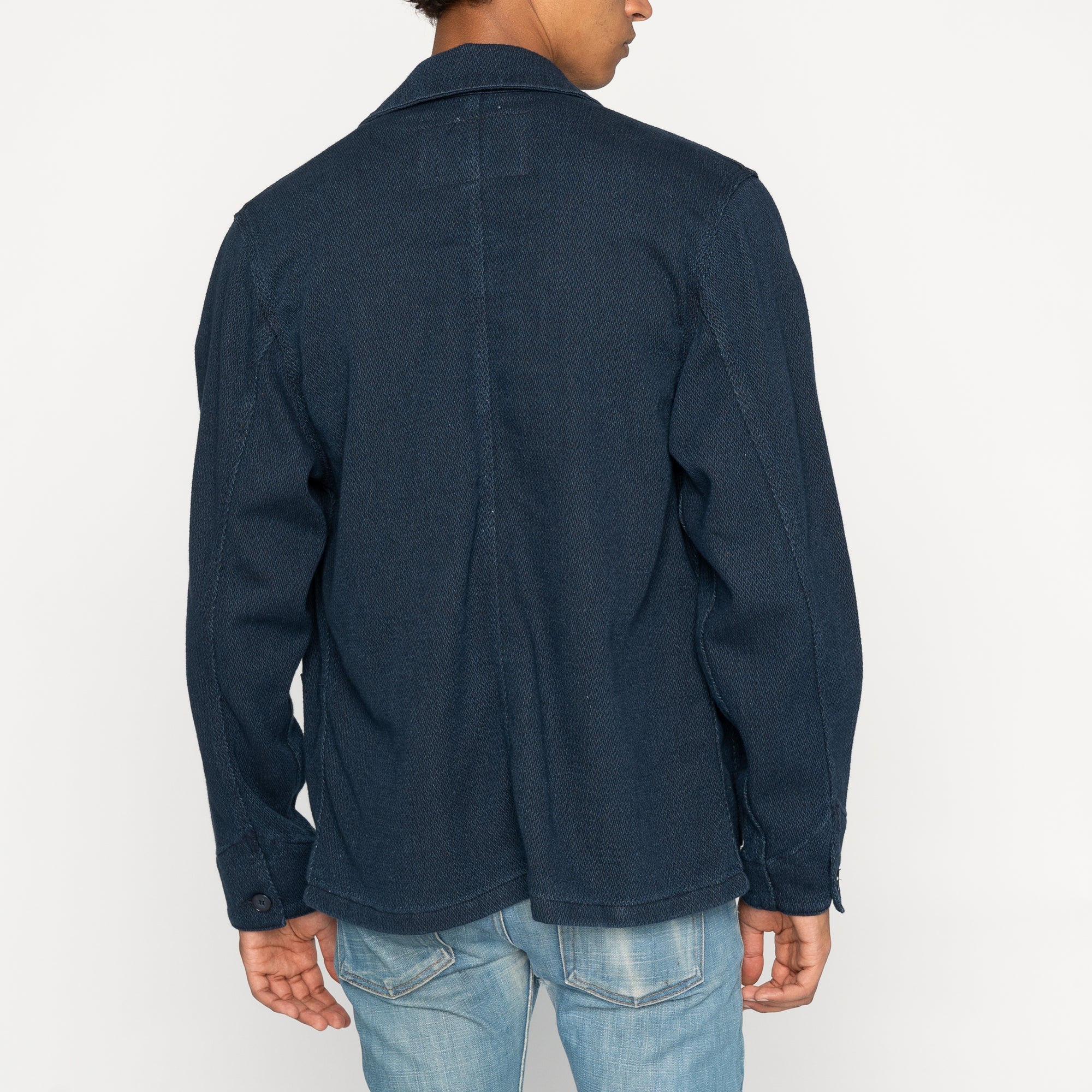 NAKED &amp; FAMOUS Chore Coat Yagasuri Denim