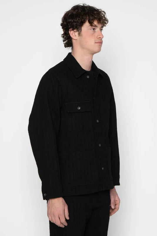 NAKED &amp; FAMOUS - Chore Coat - Black Sugiaya