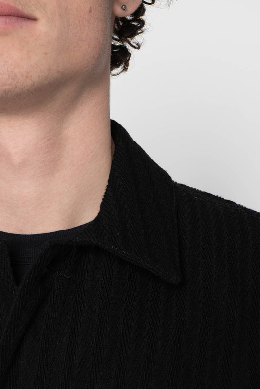 NAKED &amp; FAMOUS - Chore Coat - Black Sugiaya