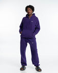 GANK Hoodie Violet brodé en blanc