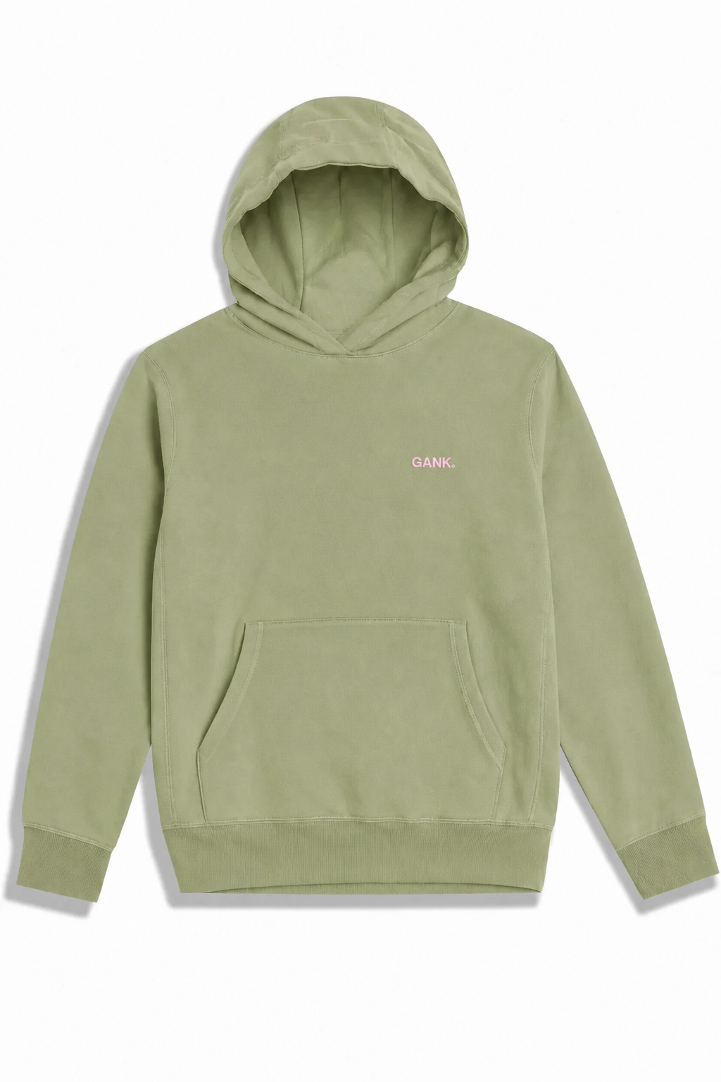 GANK Black Embroidered Olive Hoodie