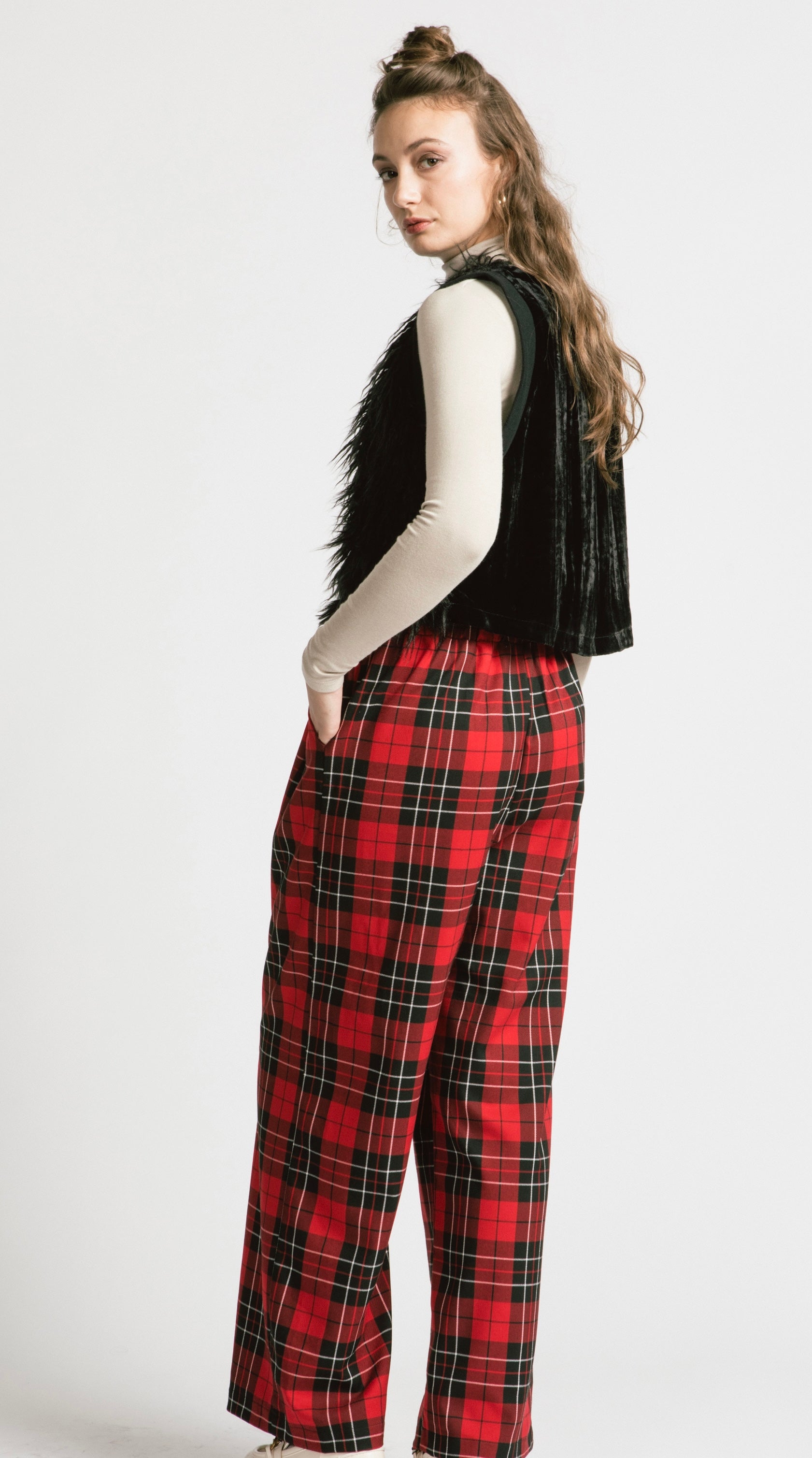 ALLISON WONDERLAND Pantalon Katherine en rouge