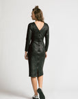 ALLISON WONDERLAND Expectations dress leather noir