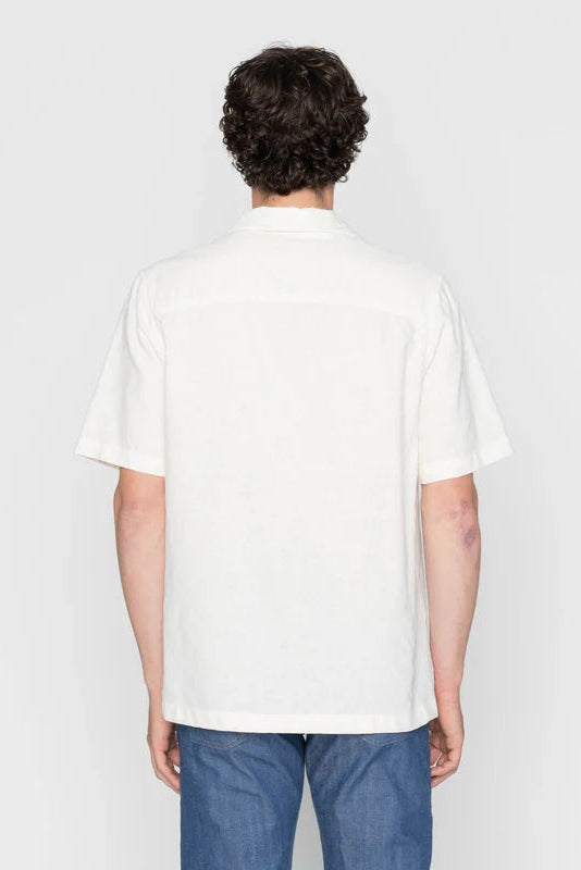 NAKED &amp; FAMOUS Aloha Shirt - Jungle Jacquard - White