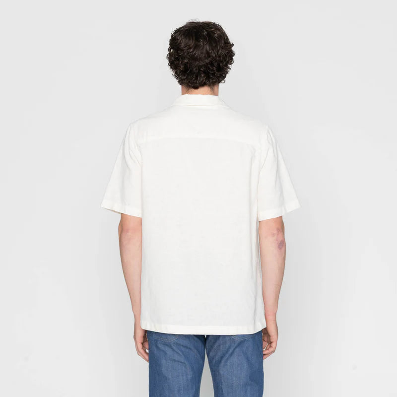 NAKED &amp; FAMOUS Aloha Shirt - Jungle Jacquard - White