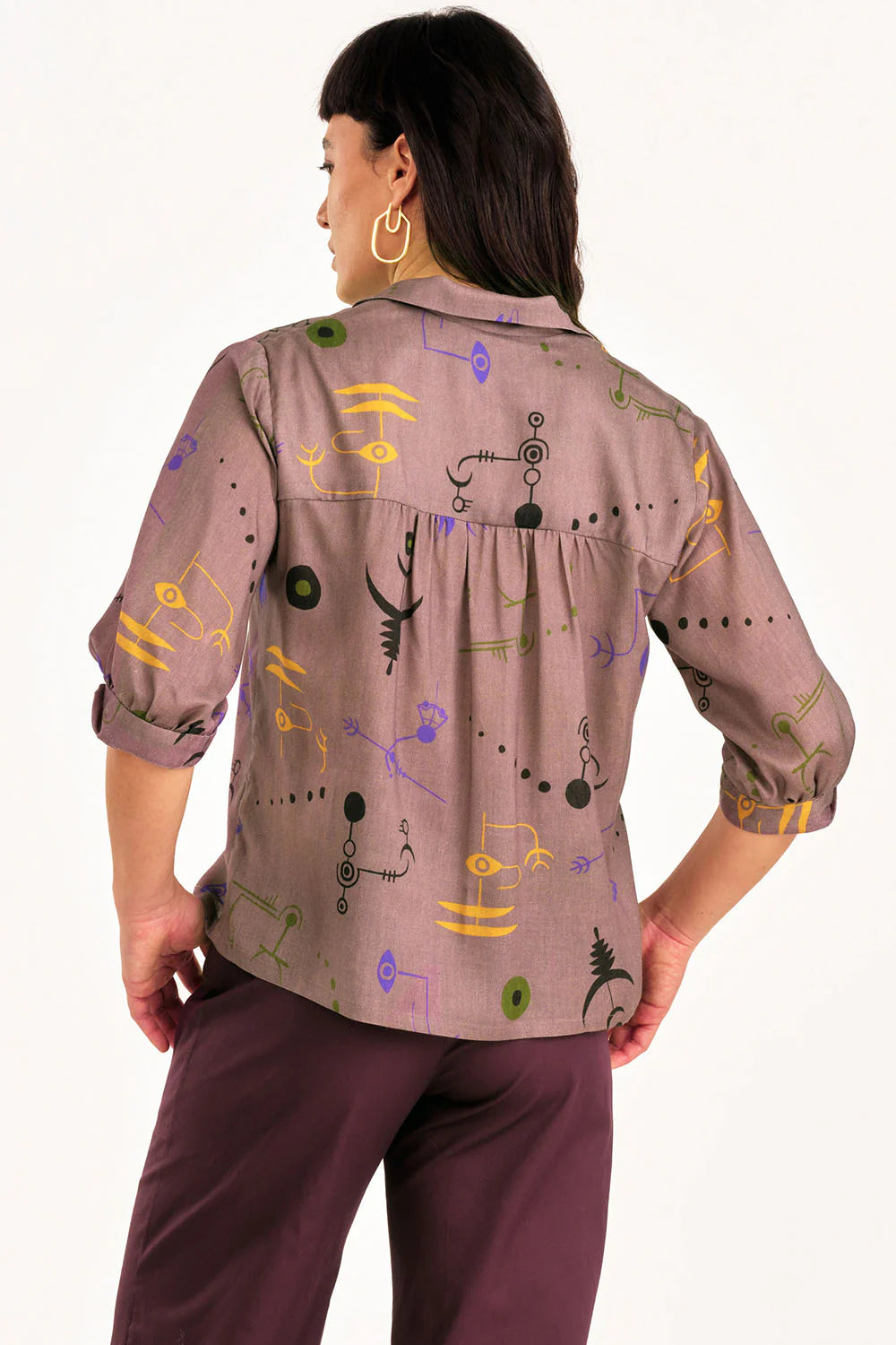 JENNIFER GLASGOW Shirt TREASURE imprimé gris