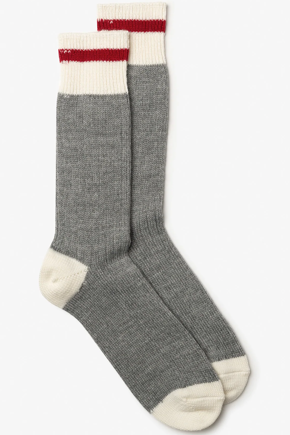 MILO &amp; DEXTER Heritage chaussettes en gris et rouge