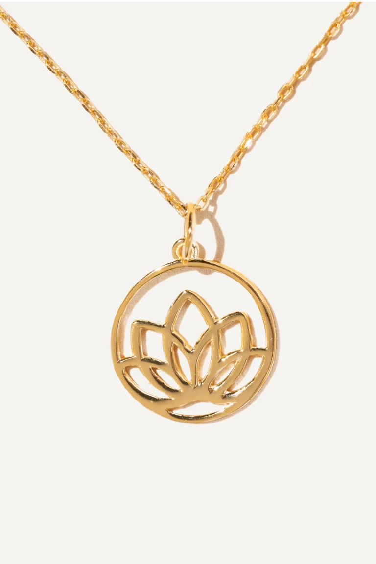 BOA Lotus collier en or vermeil