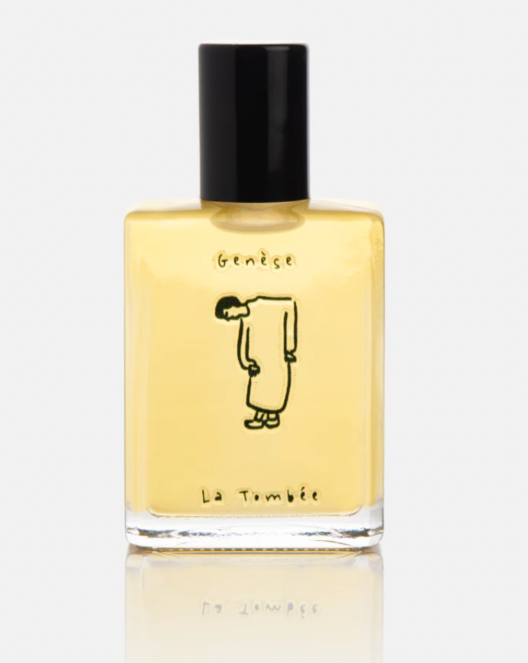 LA TOMBEE Genèse parfum light as a feather, stiff as a board