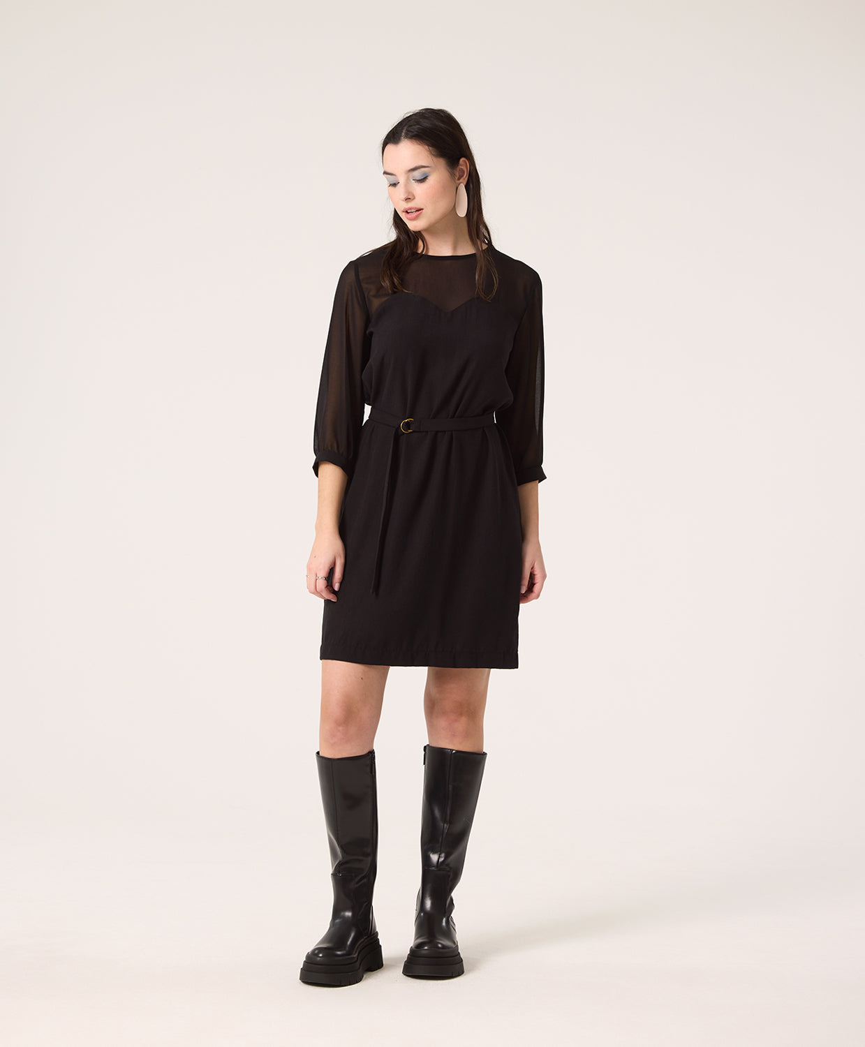 COKLUCH BLUR black dress