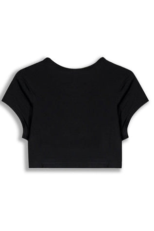GANK T-shirt crop en noir