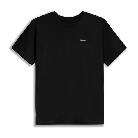 GANK T-Shirt noir brodé en blanc