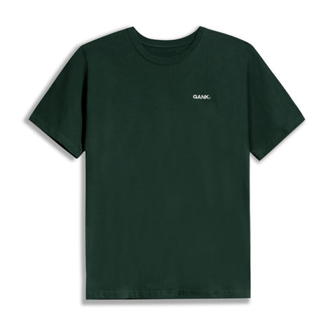 T-Shirt GANK Crème brodé - Vert