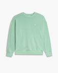 GANK Pastel Green Crew Neck Sweater with Cream Embroidery