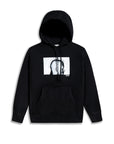 GANK Black punk hoodie in black