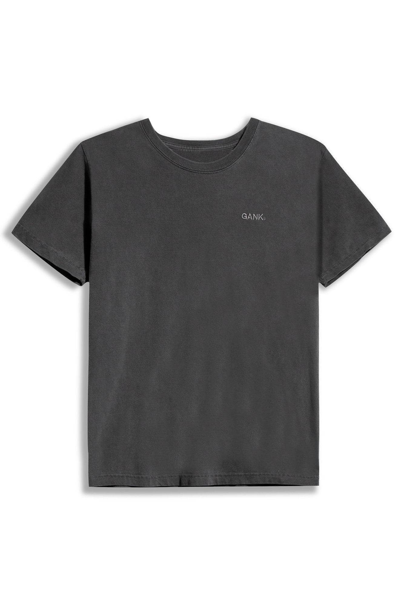 GANK T-Shirt charbon brodé ton sur ton