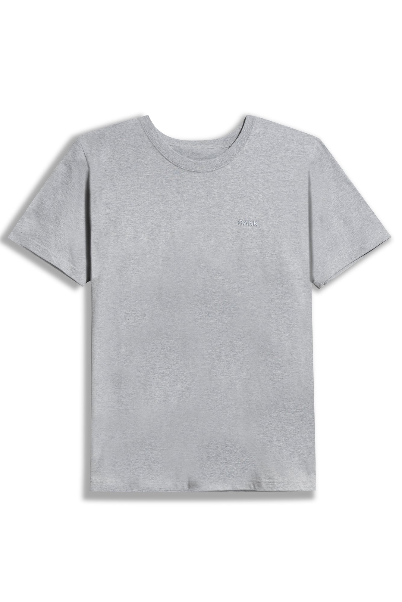 GANK T-Shirt gris brodé ton sur ton