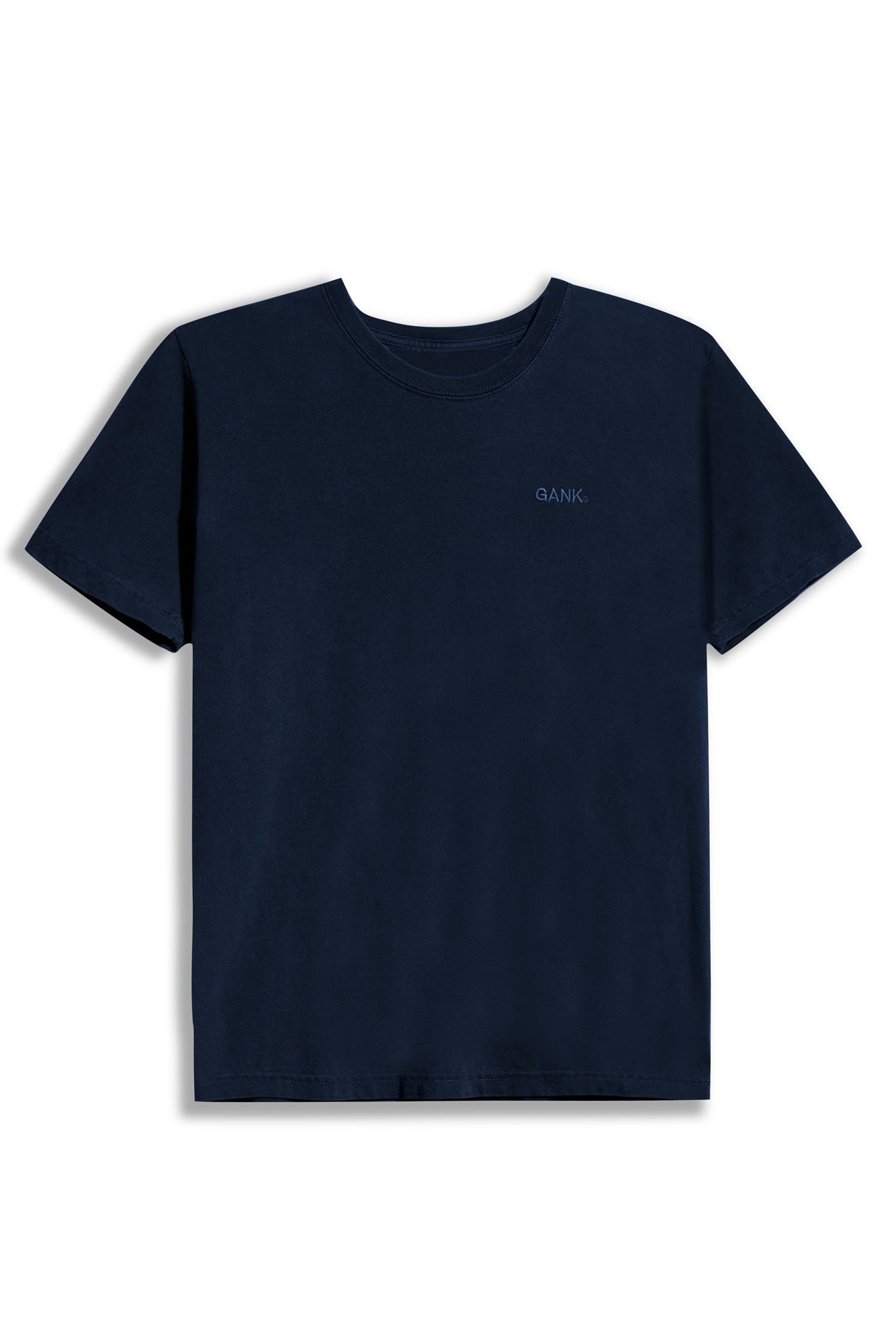GANK T-Shirt marine brodé ton sur ton