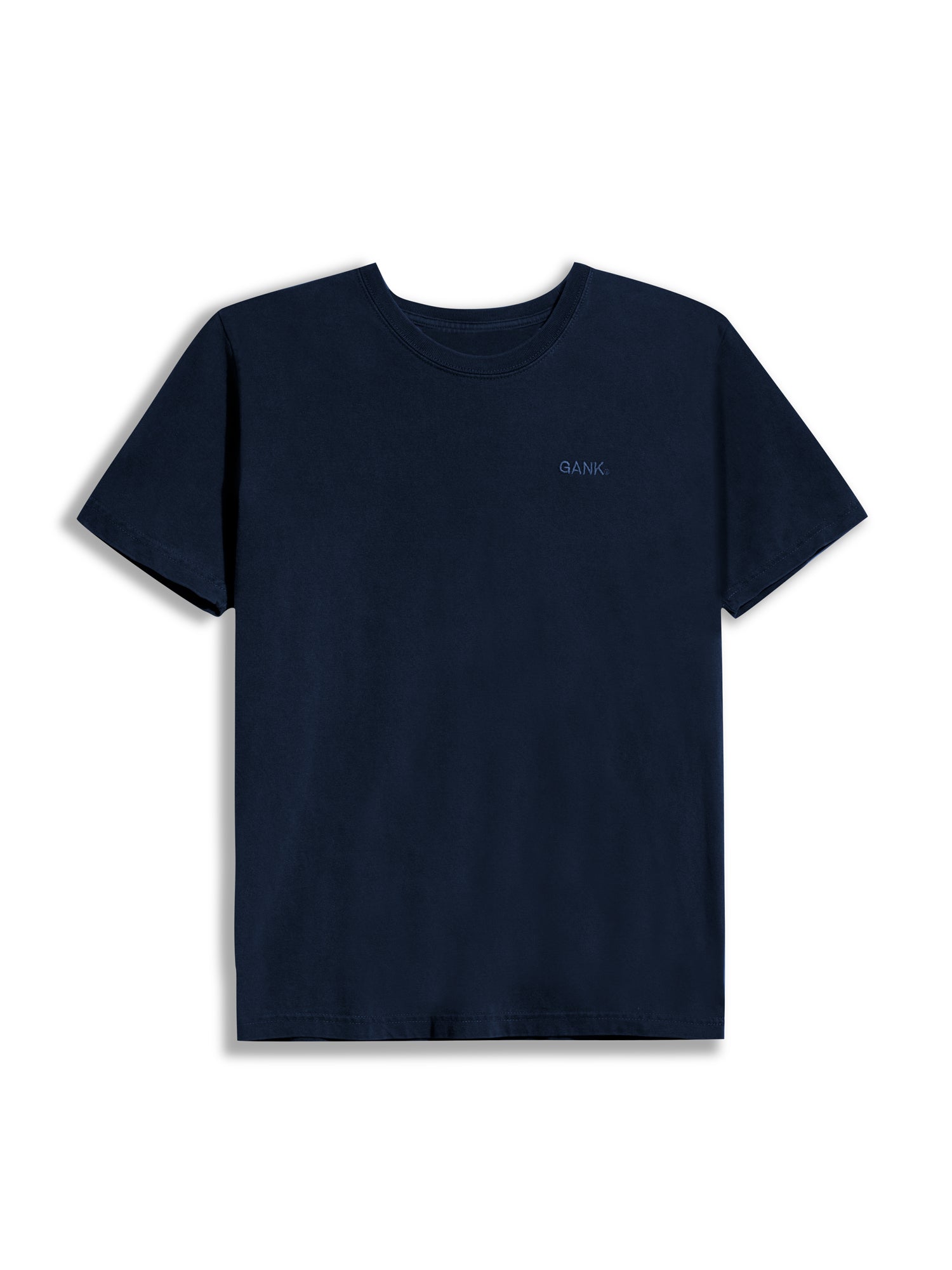 Tone on tone GANK embroidered t-shirt - Navy