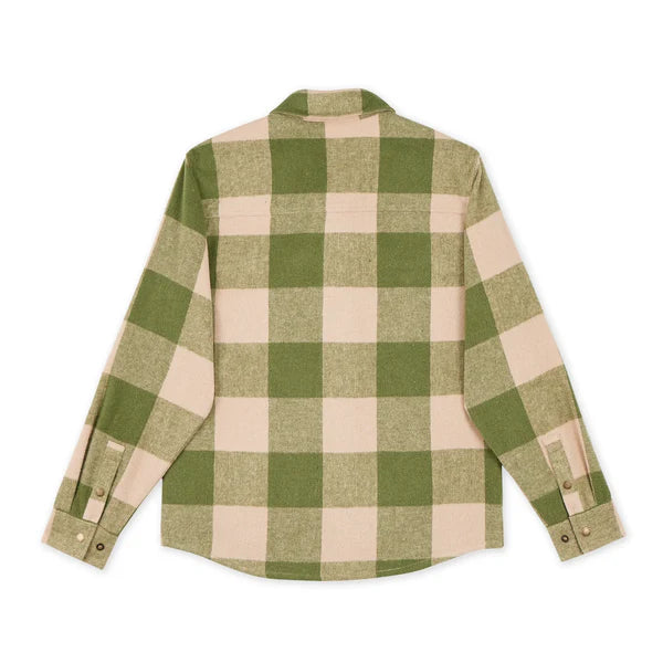 HOOKE Canadian Overshirt vert et crème