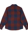 HOOKÉ Canadian overshirt navy & red wine