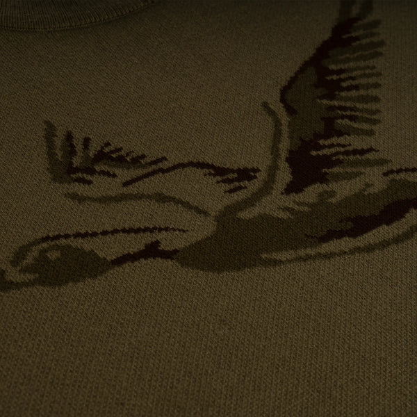 HOOKE sweater flying duck kaki