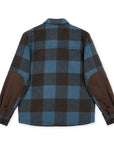 HOOKE Steel Blue and Brown Insulated Canadian Shirt 