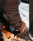 HOOKE Steel Blue and Brown Insulated Canadian Shirt 